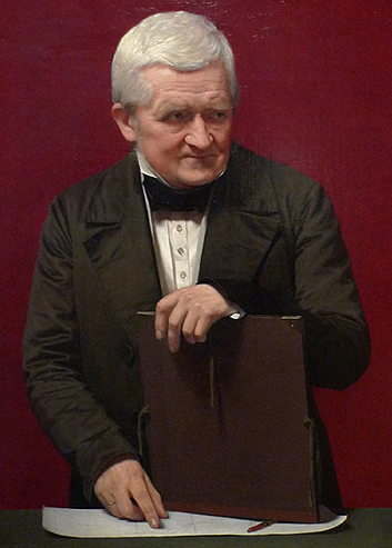 Johan Vilhelm Gertner, "Portrt af C.W. Eckersberg", 1850